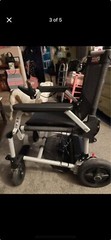 Zoomer Foldable Electric Wheelchair – Silver & Black