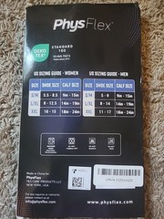 PhysFlex COMPRESSION SOCKS Stockings 20-30mmHg Size S/M Black for men or women