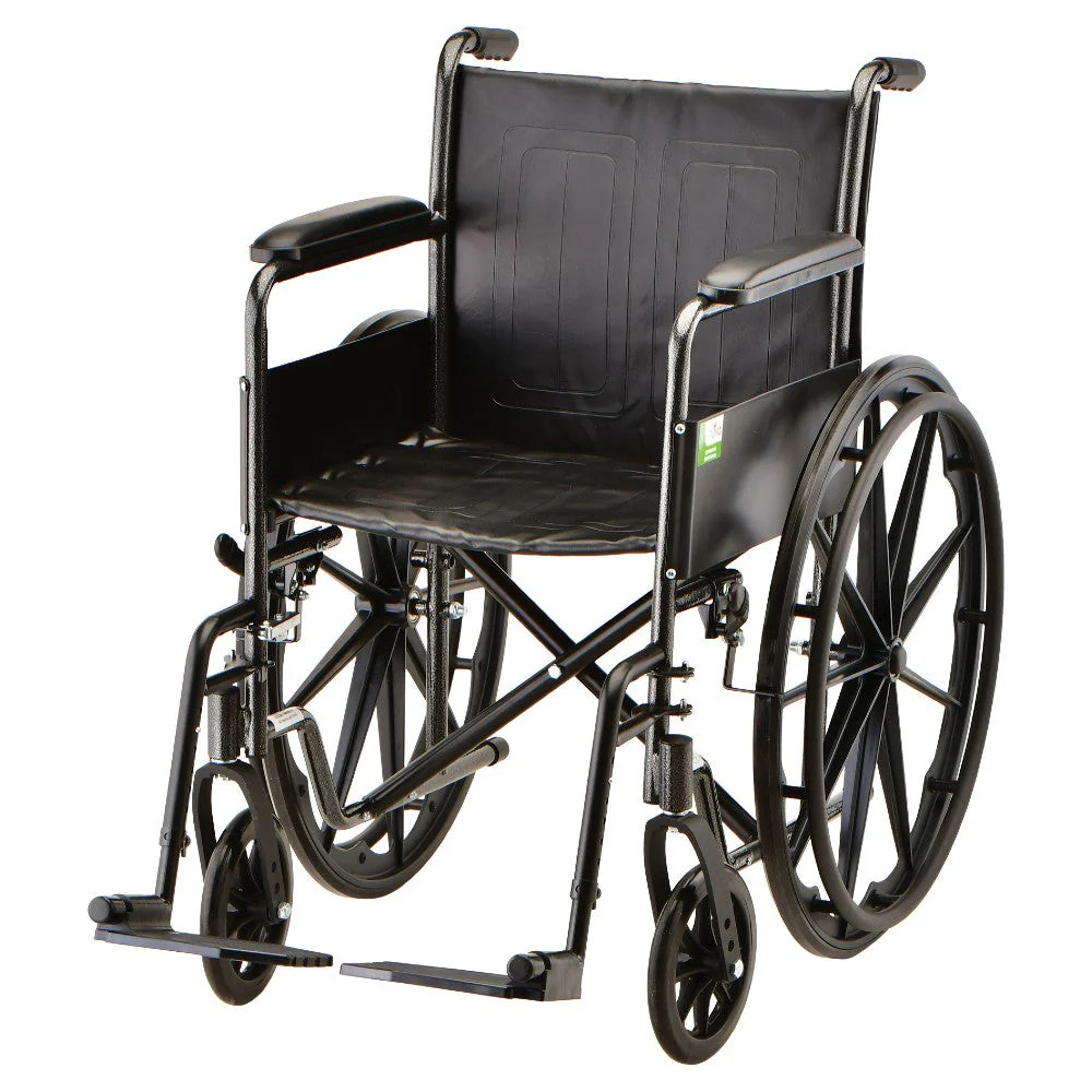 Nova Medical – Wheelchair – 16″ With Fixed Arm & Swing Away Footrest 5060S