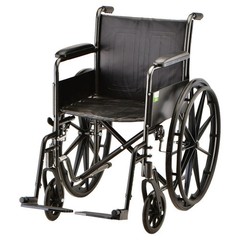 Nova Medical – Wheelchair – 16″ With Fixed Arm & Swing Away Footrest 5060S
