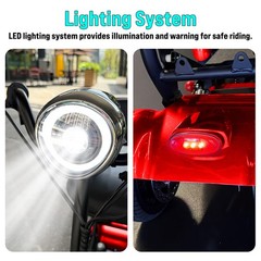2*250W Dual Motor Foldable 4-Wheel Electric Mobility Scooter For Seniors Adults