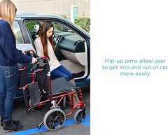 NOVA Heavy Duty Bariatric Transport Wheel Chair with 400 lb. Weight Capacity