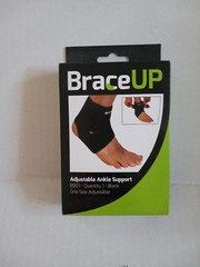 Brace-Up Ankle Support Brace, One Size Adjustable NIB