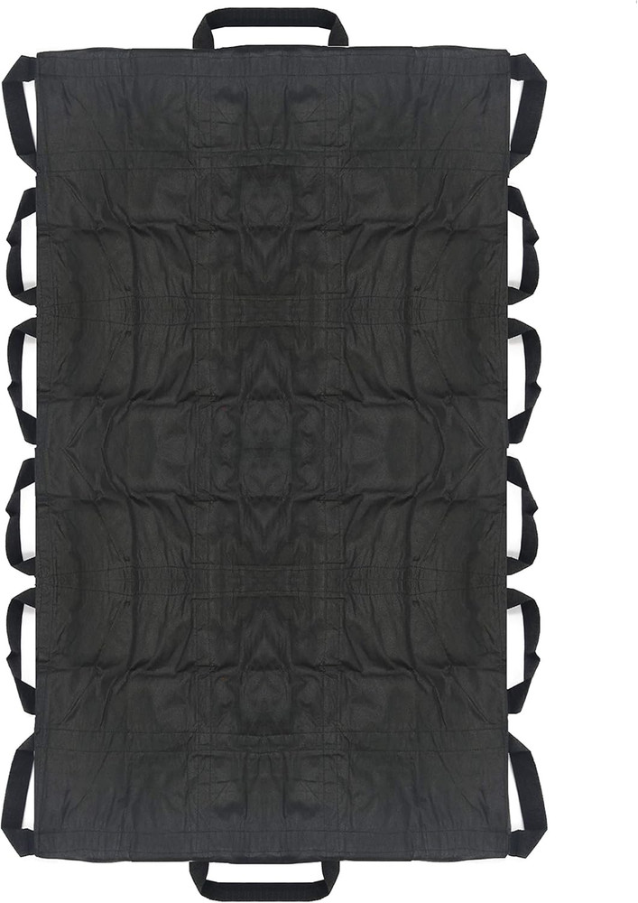 Patient Transfer Sheet Blanket 40’’X80’’ with 14 Handles for Lifting, Moving, Tu