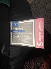Medline HeelMedix Advanced Foot Drop Protection Boot Black Size S MDT823330