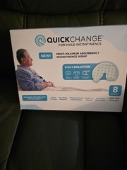 24 QuickChange Male Urine Management Wrap Incontinence One Size 8ct x 3SEALED
