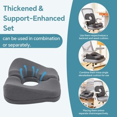 Adjustable Bed Sore Cushions for Butt, 2-Layer Memory Foam Bedsore Pressure R…