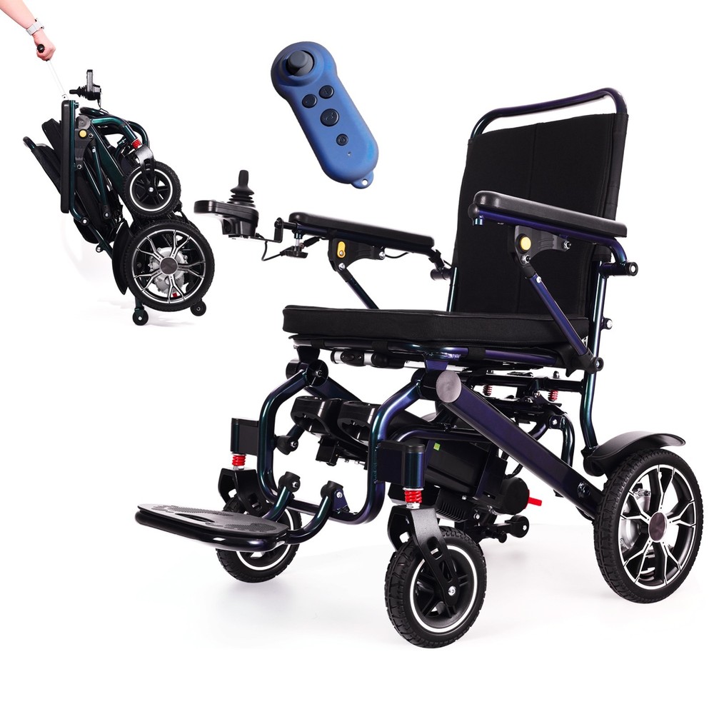 Folding Electric Wheelchair – Lightweight, Smart Remote Control, FDA Certified