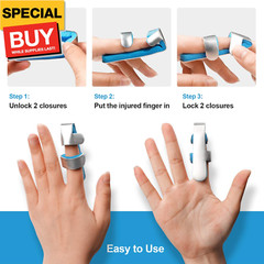 Trigger Finger Splint Brace for Thumb Index Middle Ring Pinky, Metal Foam Broken