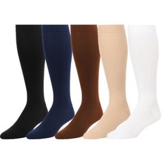 3Pairs- Copper Compression Socks 20-30mmHg Graduated Support Mens Womens S-XXL