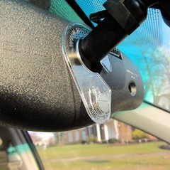 Mirortag Gold – Sturdy Handicap Parking Tag Holder & Protector. Easy On & Off