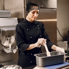 ABC Black Disposable Hair Net, 28 Inch. Pack of 100 Nylon Hair Nets Food Service