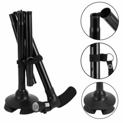 5 Levels Adjustable Height Retractable LED Walking Stick Foldable Walking Cane