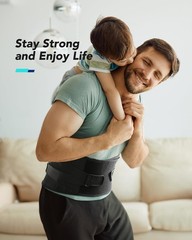 Lower Back Pain Relief Brace, Ergonomic Carbon Fiber Support, Ultra-Thin Adjusta