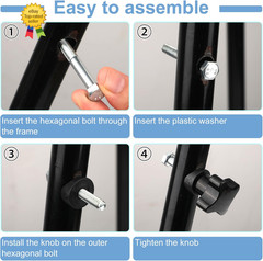 2 Sets Rollator Walker Replacement Arm Adjustment Knobs, Comfortable Universal P