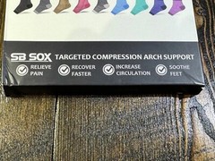 SB Sox Plantar Fasciitis Compression socks for Men & Women Arch Support S M L