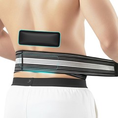 Canviu Back Brace for Lower Pain – Immediate Relief from Large, Black