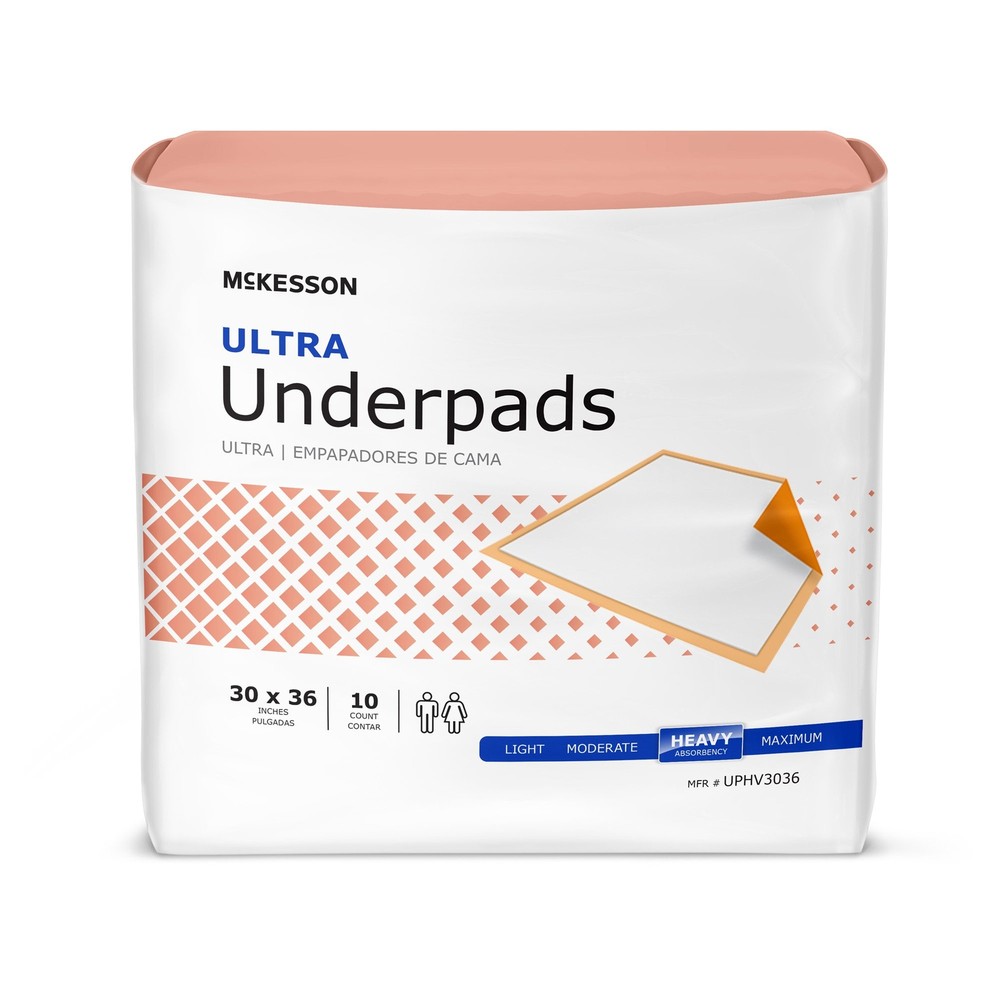 300 McKesson Ultra Heavy Absorbency Adult Bed Pad Disposable Underpads 30×36″