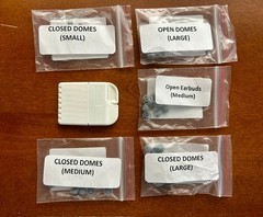 2 JABRA ENHANCE SELECT 200 HEARING AIDS IN BOX WITH ACCESSORIES AND MANUAL