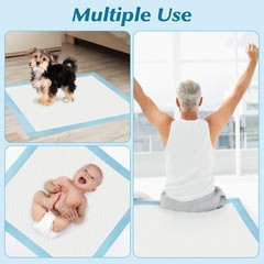 Ultra-Comfortable 100 Count Super Absorbent Pads – 22” x 22” for Versatile Use