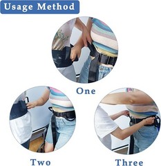 Gait Belt with Handles for Seniors Nursing Staff Transfer Belt for Elderly
