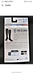 1 Pair TRUFORM 1942BL-M Black Knee High Closed Toe Compression Socks Men’s