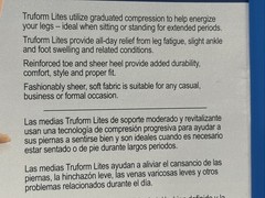 2x Truform 1763, Knee High Stocking, 8-15 MMHG of Compression, Taupe Lg and Xl