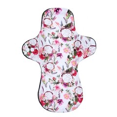 7PCS Reusable Washable Incontinence Cloth Pads – 6 Heavy Flow Bamboo Charcoal +