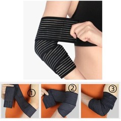 Elastic Knee Wrap Compression Support Bandage Ankle Joint Pain Athletic Use