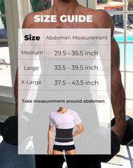 Men’S Abdominal Binder for Post Surgery,Compression Wrap Abdomen Waist Support B