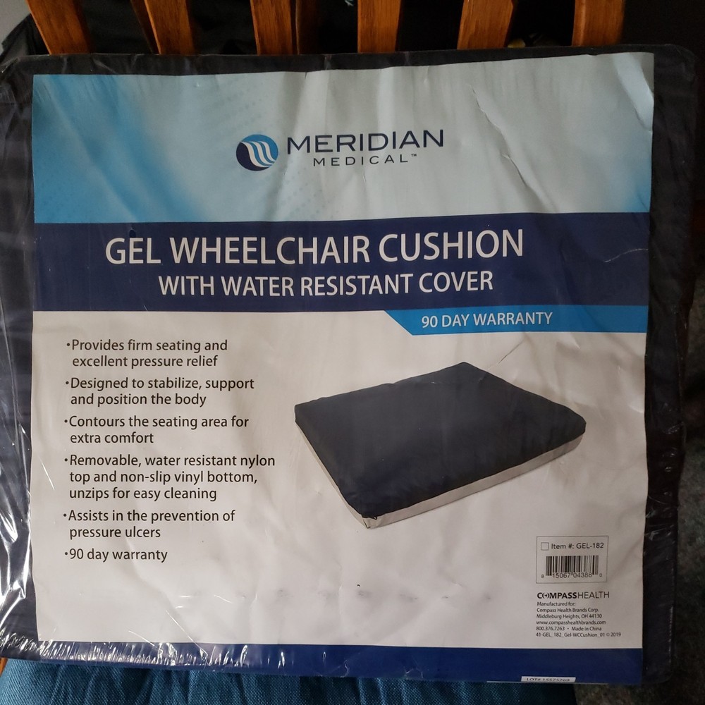 Meridian Medical Gel Wheelchair Cushion – NEW in Package – Model GEL-182 –