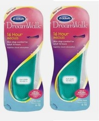 2 SETS Dr. Scholl’s For Her 16 hour Insoles 6-10, 1 Pair Ea
