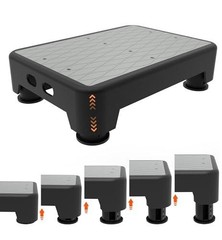 LIFTOZA 5-Level Adjustable Step Stool, 700 LBS Capacity Safety Bed Step for Seni