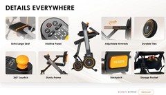 NEW Paiseec 2-in-1 Electric Wheelchair W1, left handed control