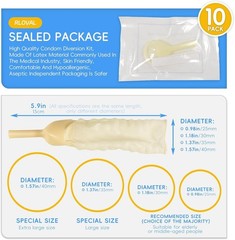 „Condom Catheter External Self Sealing Set 10Pcs Male Condom Catheter 1Pcs 500Ml