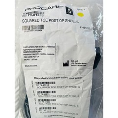 ProCare Squared Toe Post Op Shoe Foot Boot Left foot Size S