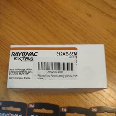 BRAND NEW RAYOVAC EXTRA ADVANCED 312 BATTERIES EXPIRATION 2024