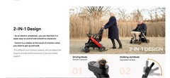NEW Paiseec 2-in-1 Electric Wheelchair W1, left handed control