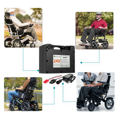 Wheelchair Lithium24Volt Battery 24V 20Ah 12Ah Wheelchair Battery with 30A BMS