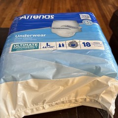 Attends AP0730 Disposable Cloth Diaper – Large, Pack of 18