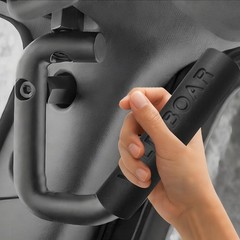 Front & Rear Grab Handle Kit Aluminum Alloy Bar Safety Front, Black-1