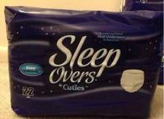 Cuties Sleep Overs Diapers, Size XL 85-140 lbs 4-22 pack (88 Count)