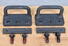 Pair Quantum Q6 Edge TIE DOWN BRACKETS WITH HARDWARE Track Insert Anchors