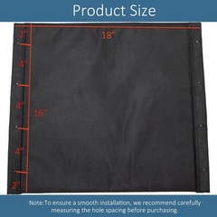 Wheelchair Replacement Seat Upholstery, 18 x 16 inches, Nylon, Universal Fit