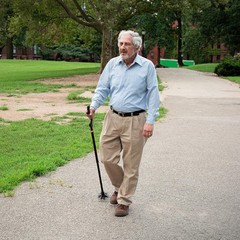 Adjustable 40 Inch Black Walking Cane Comfortable Lightweight Travel Walking …
