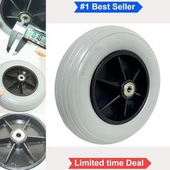 Wheelchair Caster Tires 8×2 Solid Rubber 200×50 5/16 Bearing For Electric
