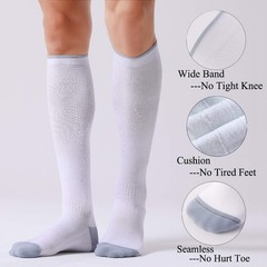 3 Pairs Compression Socks for Women and Men 20-30mmHg-Circulation Support Socks