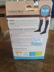 Therafirm Therapeutic Gradient Compression Socks Hosiery Black Size Large D