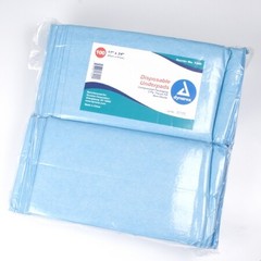 Chux Underpad Disposable Tissue Moderate Absorbency, Blue, 17x24in – 100 Count