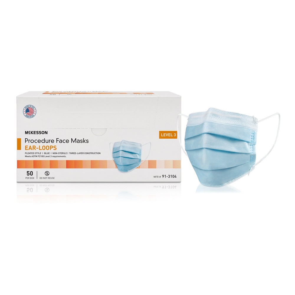 McKesson Procedure Mask 50 per Box 91-3104